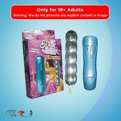 Silver Beaded Anal Vibrator-BIG AD-011