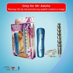Silver Beaded Anal Vibrator AD-012