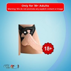 American Whopper 6.5" Dong Vibrating With Harness SO-006