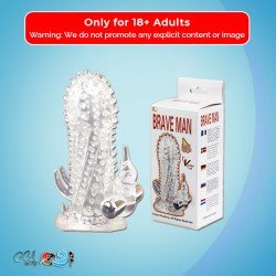 Sheath Rabbit Extender Penis with dots Brave Man PES-020