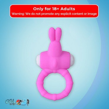 Rabbit Vibrating Penis Ring Blue Lolly CR-018