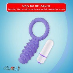 Clitoral Banger Spikes Premium Cockring With Bullet CR-015