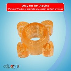 Transparent 4 Tube FingerCock Ring CR-010