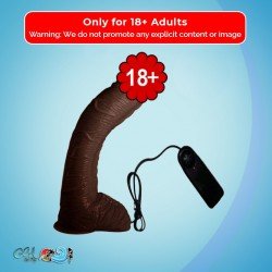 Big Bent 10" Suction Cup Chocolate Dong Vibrator RSV-075